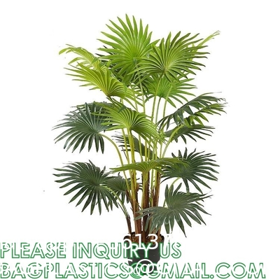 1.6m For Decoration Bonsai Artificial Fishtail Palm Plant, Artificial Tree Fake Potted Simulation Tree Nordic Style