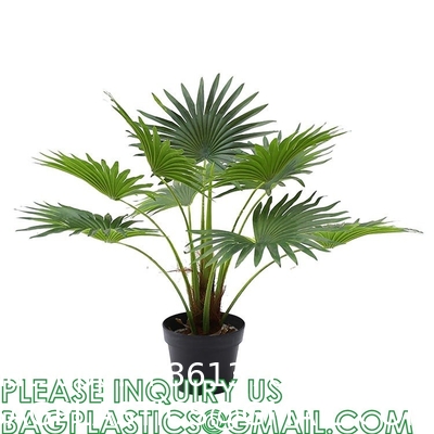 1.6m For Decoration Bonsai Artificial Fishtail Palm Plant, Artificial Tree Fake Potted Simulation Tree Nordic Style