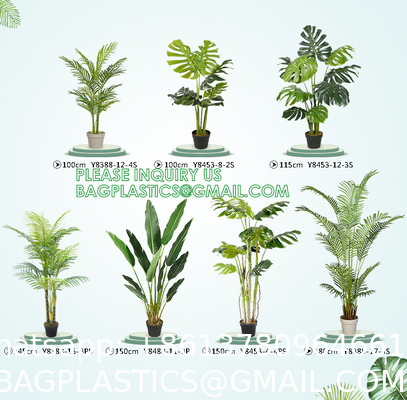 1.6m For Decoration Bonsai Artificial Fishtail Palm Plant, Artificial Tree Fake Potted Simulation Tree Nordic Style