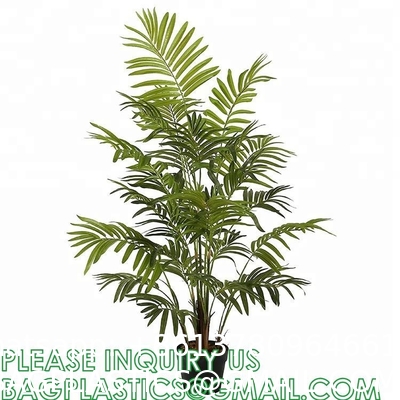 Artificial Paradise Palm Tree 3Feet Fake Tropical Palm Tree, Faux Plants in Pot for Indoor Outdoor House Home