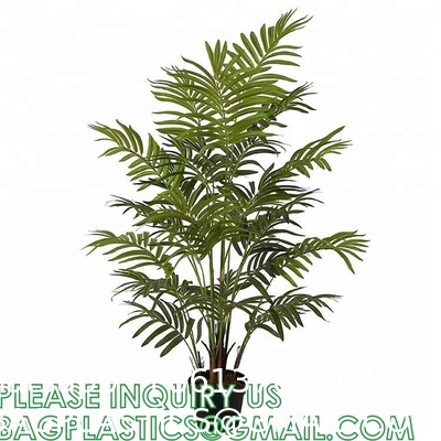 Artificial Paradise Palm Tree 3Feet Fake Tropical Palm Tree, Faux Plants in Pot for Indoor Outdoor House Home