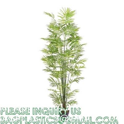 Artificial Paradise Palm Tree 3Feet Fake Tropical Palm Tree, Faux Plants in Pot for Indoor Outdoor House Home