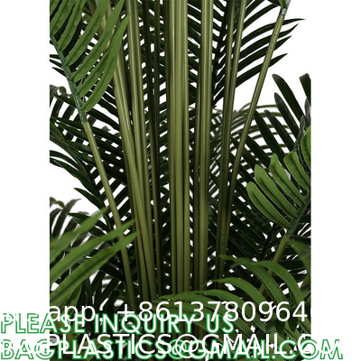 Artificial Paradise Palm Tree 3Feet Fake Tropical Palm Tree, Faux Plants in Pot for Indoor Outdoor House Home