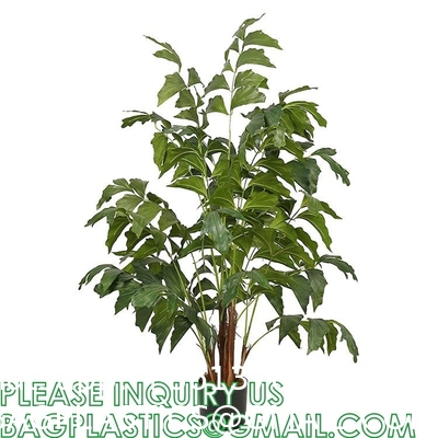 Artificial Paradise Palm Tree 3Feet Fake Tropical Palm Tree, Faux Plants in Pot for Indoor Outdoor House Home