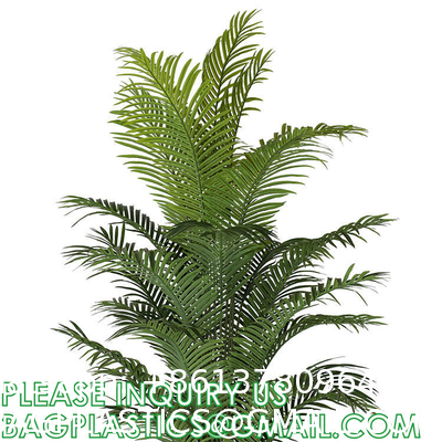 Artificial Paradise Palm Tree 3Feet Fake Tropical Palm Tree, Faux Plants in Pot for Indoor Outdoor House Home
