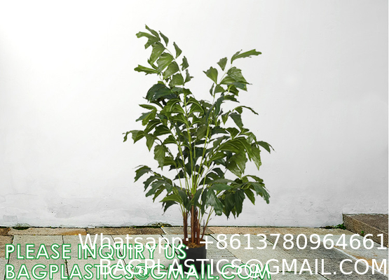 Artificial Paradise Palm Tree 3Feet Fake Tropical Palm Tree, Faux Plants in Pot for Indoor Outdoor House Home