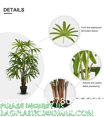 Artificial Paradise Palm Tree 3Feet Fake Tropical Palm Tree, Faux Plants in Pot for Indoor Outdoor House Home