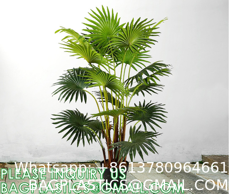 Artificial Paradise Palm Tree 3Feet Fake Tropical Palm Tree, Faux Plants in Pot for Indoor Outdoor House Home