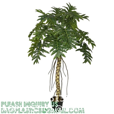 Faux Plant Artificial Plant Split-Leaf Philodendron, Monstera Deliciosa, Fake Indoor Plant, Excellent Gift