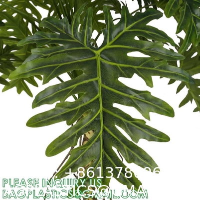 Faux Plant Artificial Plant Split-Leaf Philodendron, Monstera Deliciosa, Fake Indoor Plant, Excellent Gift