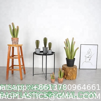 Artificial Succulent Plants - Realistic Artificial Flowering Cactus, Fake Succulent Plant Decor for Home Office