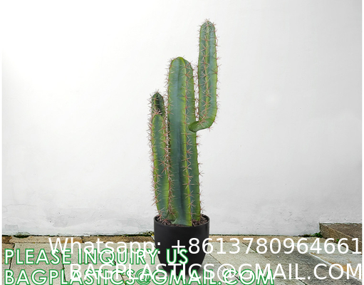 Artificial Succulent Plants - Realistic Artificial Flowering Cactus, Fake Succulent Plant Decor for Home Office