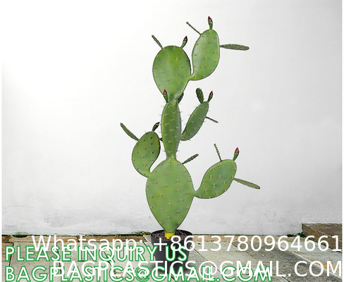 Artificial Succulent Plants - Realistic Artificial Flowering Cactus, Fake Succulent Plant Decor for Home Office