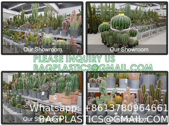 Artificial Succulent Plants - Realistic Artificial Flowering Cactus, Fake Succulent Plant Decor for Home Office