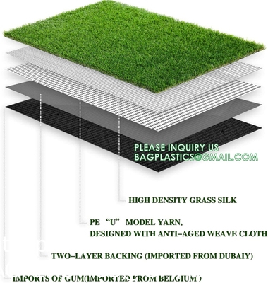 Garden Landscape Decor Plastic Carpet Mat Lawn Artificial Turf Synthetic Grass, Gym Patio Balcony Playground Backyard