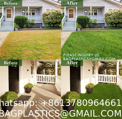 Garden Landscape Decor Plastic Carpet Mat Lawn Artificial Turf Synthetic Grass, Gym Patio Balcony Playground Backyard