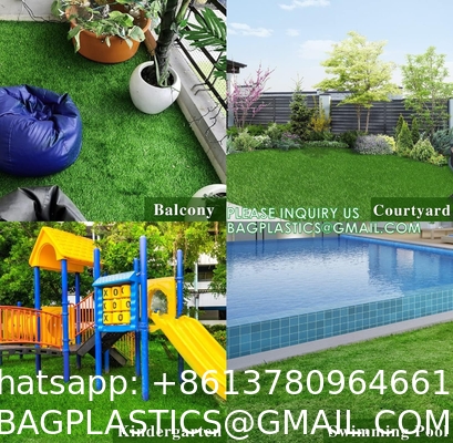 Garden Landscape Decor Plastic Carpet Mat Lawn Artificial Turf Synthetic Grass, Gym Patio Balcony Playground Backyard