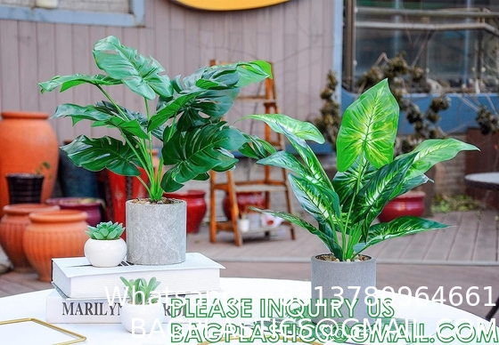 Fake Plants 16" Faux Plants Artificial Potted Plants Indoor for Home Office Farmhouse Kitchen Bathroom Table Shelf