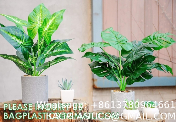 Fake Plants 16" Faux Plants Artificial Potted Plants Indoor for Home Office Farmhouse Kitchen Bathroom Table Shelf