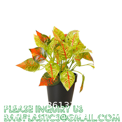 Fake Plants 16" Faux Plants Artificial Potted Plants Indoor for Home Office Farmhouse Kitchen Bathroom Table Shelf