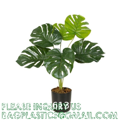 Fake Plants 16" Faux Plants Artificial Potted Plants Indoor for Home Office Farmhouse Kitchen Bathroom Table Shelf
