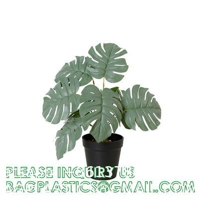 Fake Plants 16" Faux Plants Artificial Potted Plants Indoor for Home Office Farmhouse Kitchen Bathroom Table Shelf