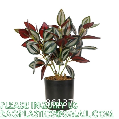 Fake Plants 16" Faux Plants Artificial Potted Plants Indoor for Home Office Farmhouse Kitchen Bathroom Table Shelf