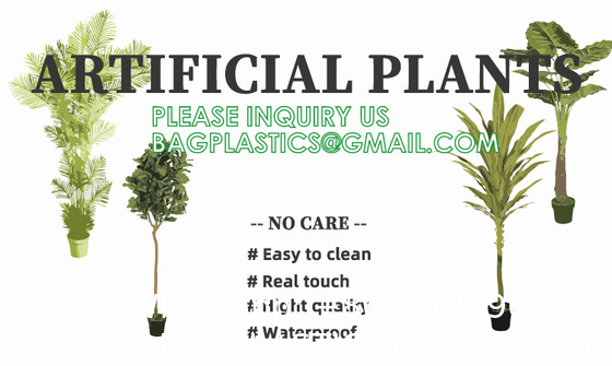Fake Plants 16" Faux Plants Artificial Potted Plants Indoor for Home Office Farmhouse Kitchen Bathroom Table Shelf