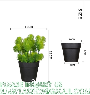 Fake Plants 16" Faux Plants Artificial Potted Plants Indoor for Home Office Farmhouse Kitchen Bathroom Table Shelf