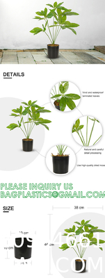 Fake Plants 16" Faux Plants Artificial Potted Plants Indoor for Home Office Farmhouse Kitchen Bathroom Table Shelf