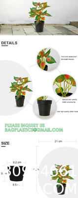Fake Plants 16" Faux Plants Artificial Potted Plants Indoor for Home Office Farmhouse Kitchen Bathroom Table Shelf