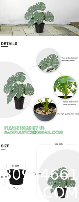 Fake Plants 16" Faux Plants Artificial Potted Plants Indoor for Home Office Farmhouse Kitchen Bathroom Table Shelf