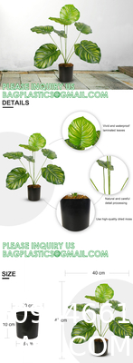 Fake Plants 16" Faux Plants Artificial Potted Plants Indoor for Home Office Farmhouse Kitchen Bathroom Table Shelf