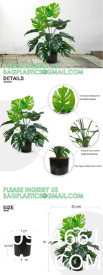 Fake Plants 16" Faux Plants Artificial Potted Plants Indoor for Home Office Farmhouse Kitchen Bathroom Table Shelf