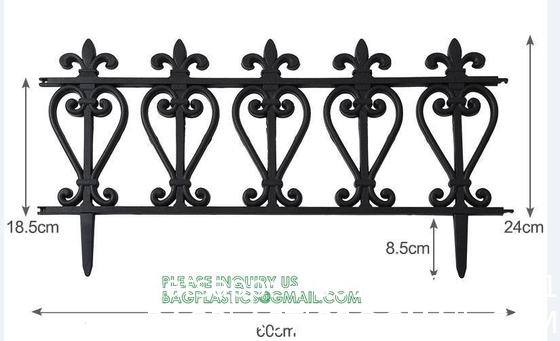 Metal Fence, Plastic Fence, Wooden Fence, Lawn Edging Border Outdoor Garden Fence Panels Decorative Plastic Fencing
