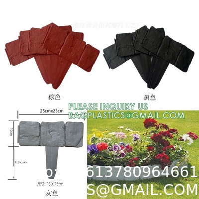 Metal Fence, Plastic Fence, Wooden Fence, Lawn Edging Border Outdoor Garden Fence Panels Decorative Plastic Fencing