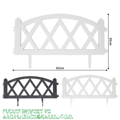 Metal Fence, Plastic Fence, Wooden Fence, Lawn Edging Border Outdoor Garden Fence Panels Decorative Plastic Fencing