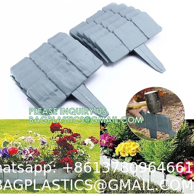 Metal Fence, Plastic Fence, Wooden Fence, Lawn Edging Border Outdoor Garden Fence Panels Decorative Plastic Fencing