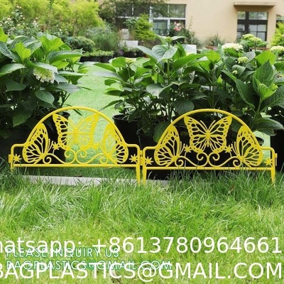 Metal Fence, Plastic Fence, Wooden Fence, Lawn Edging Border Outdoor Garden Fence Panels Decorative Plastic Fencing