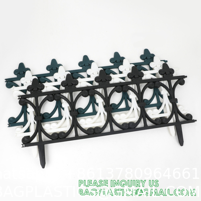Metal Fence, Plastic Fence, Wooden Fence, Lawn Edging Border Outdoor Garden Fence Panels Decorative Plastic Fencing