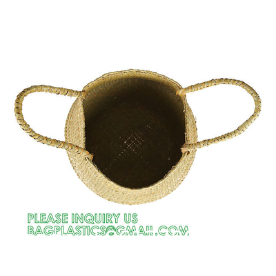 Home Decoration Basket For Plants Cotton Rope Woven Rattan Flower Pots Planter Cotton Rope Woven Rattan Flower Pots