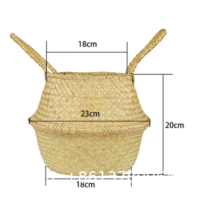 Home Decoration Basket For Plants Cotton Rope Woven Rattan Flower Pots Planter Cotton Rope Woven Rattan Flower Pots