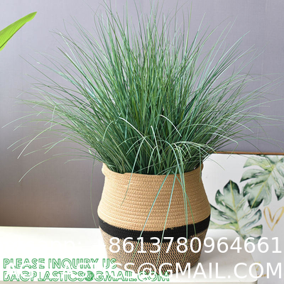 Home Decoration Basket For Plants Cotton Rope Woven Rattan Flower Pots Planter Cotton Rope Woven Rattan Flower Pots