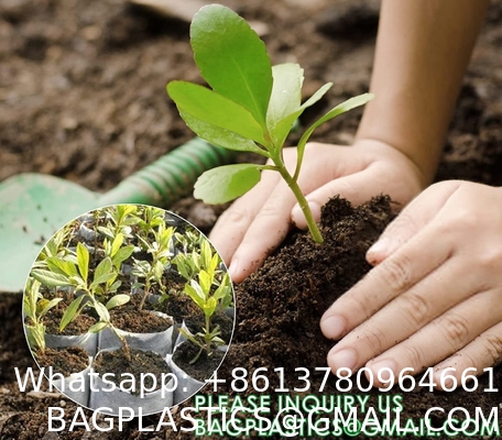 Nursery Growing Bags Large, 7.8x8.6 inches Biodegradable Fabric Seedling Grow Bag, Seed Starting Pots Pouches