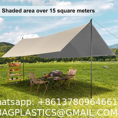 Canopy Tent 10x10, Portable Outdoor Canopy Tent for Parties, Super Large Area Silver Layer Sunshade Wear-Resistant