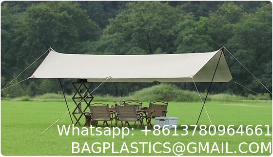 Canopy Tent 10x10, Portable Outdoor Canopy Tent for Parties, Super Large Area Silver Layer Sunshade Wear-Resistant
