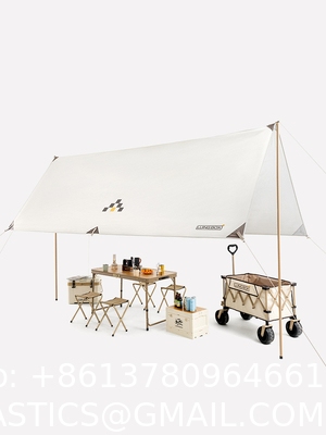 Canopy Tent 10x10, Portable Outdoor Canopy Tent for Parties, Super Large Area Silver Layer Sunshade Wear-Resistant