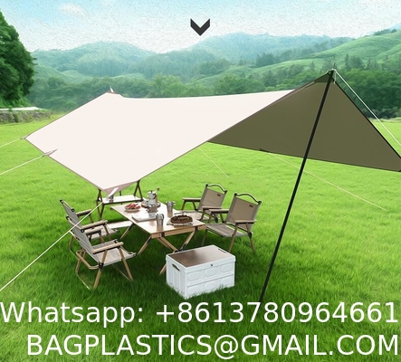 Canopy Tent 10x10, Portable Outdoor Canopy Tent for Parties, Super Large Area Silver Layer Sunshade Wear-Resistant