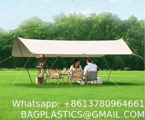 Canopy Tent 10x10, Portable Outdoor Canopy Tent for Parties, Super Large Area Silver Layer Sunshade Wear-Resistant