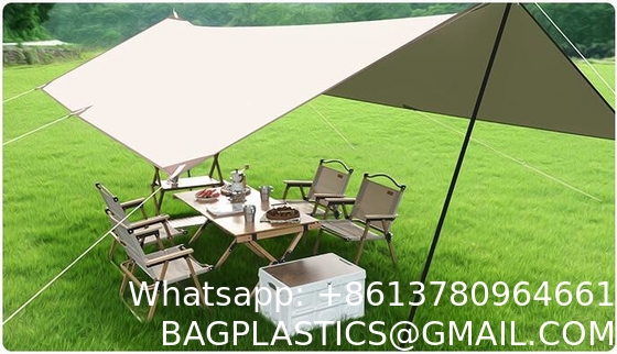 Canopy Tent 10x10, Portable Outdoor Canopy Tent for Parties, Super Large Area Silver Layer Sunshade Wear-Resistant